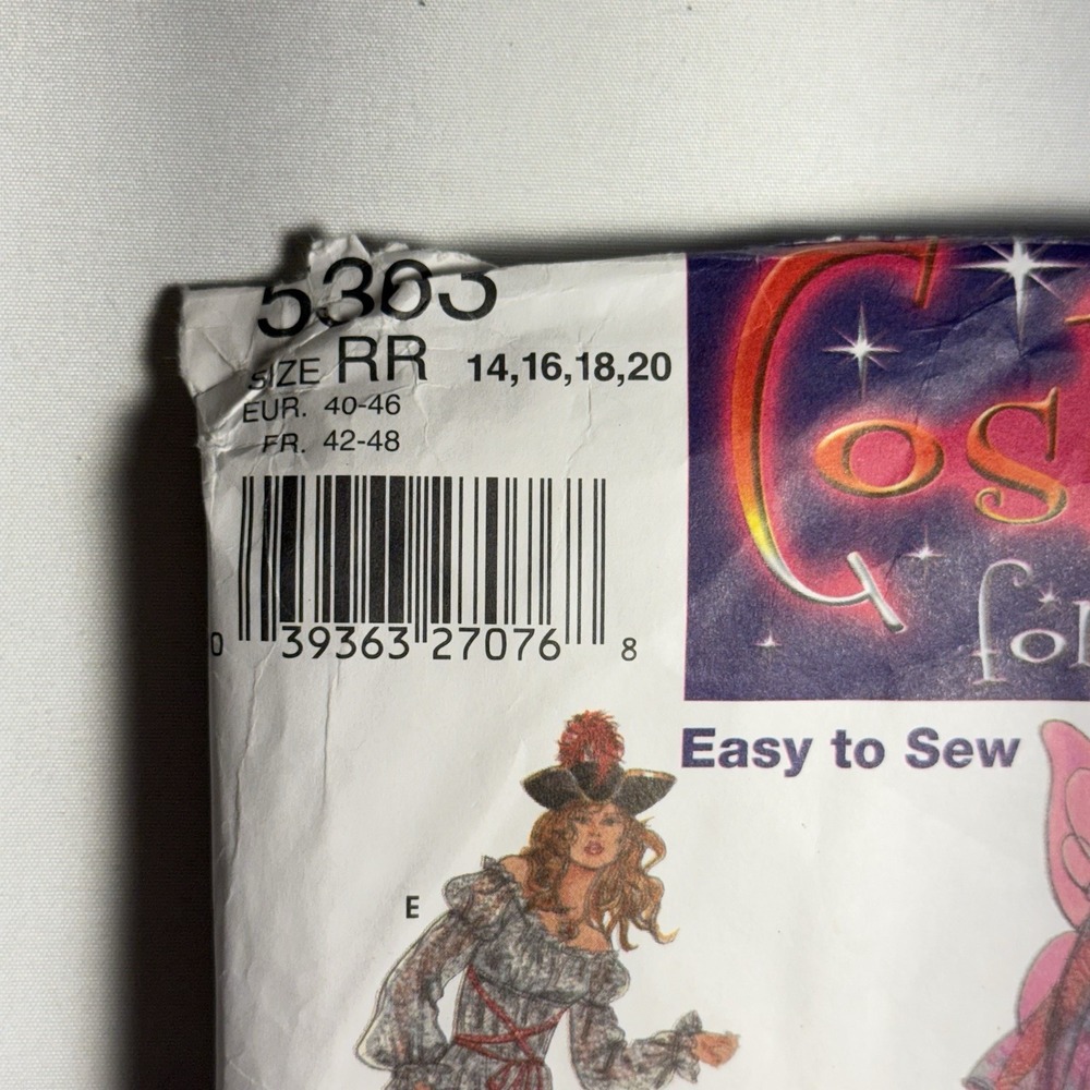 Vintage Costume Sewing Patterns Lot of 4 Various Costumes & Sizes Halloween - Picture 3 of 10
